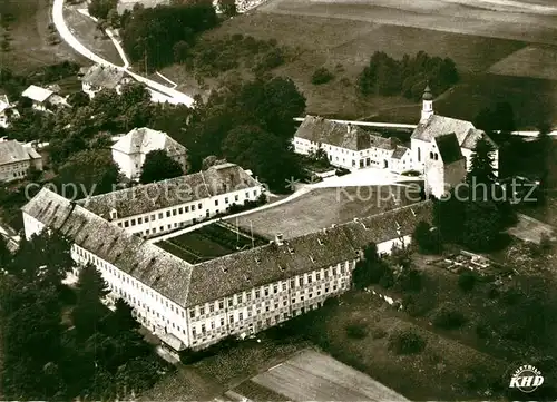 AK / Ansichtskarte Wessobrunn Jugendkurheim Kloster Wessobrunn Fliegeraufnahme Wessobrunn