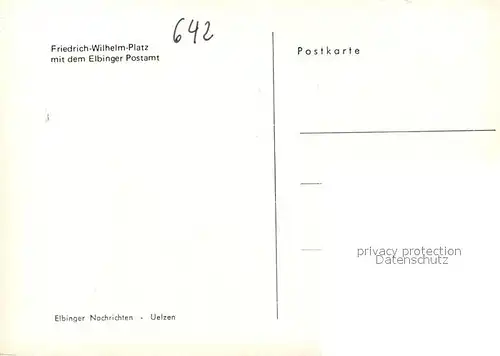 AK / Ansichtskarte Elbingen_Westerwald Friedrich Wilhelm Platz mit Postamt Elbingen_Westerwald