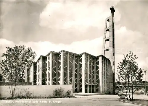 AK / Ansichtskarte Berlin Hansaviertel Katholische Kirche St Ansgar Berlin