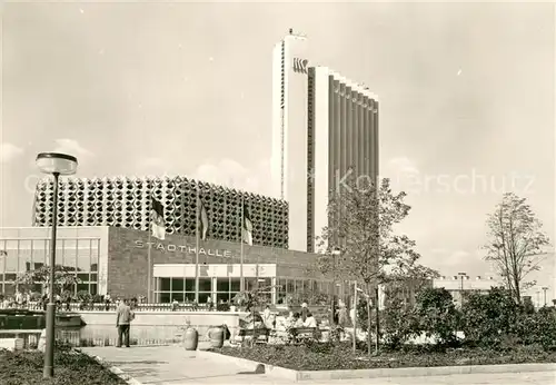 AK / Ansichtskarte Karl Marx Stadt Stadthalle Interhotel Kongress Karl Marx Stadt