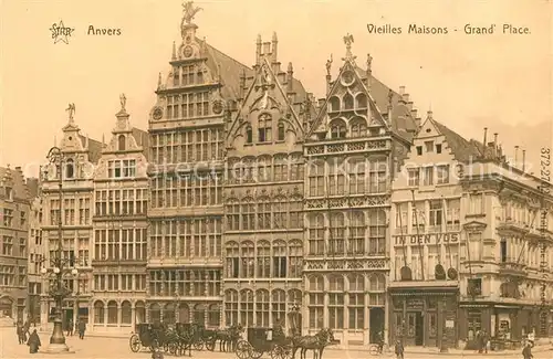 AK / Ansichtskarte Anvers_Antwerpen Vieilles Maisons Grand Place Anvers Antwerpen