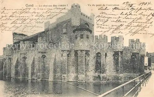 AK / Ansichtskarte Gand_Belgien Chateau des comtes 1. Gand Belgien