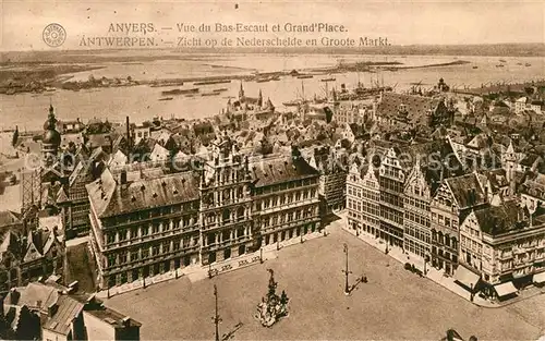 AK / Ansichtskarte Anvers_Antwerpen Nederschelde en Groote Markt Anvers Antwerpen