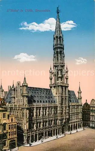 AK / Ansichtskarte Bruxelles_Bruessel Hotel de Ville Bruxelles_Bruessel