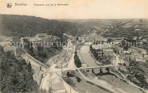 AK / Ansichtskarte Bouillon_Liege_Wallonie Panorama Pris de la Ramonette Bouillon_Liege_Wallonie