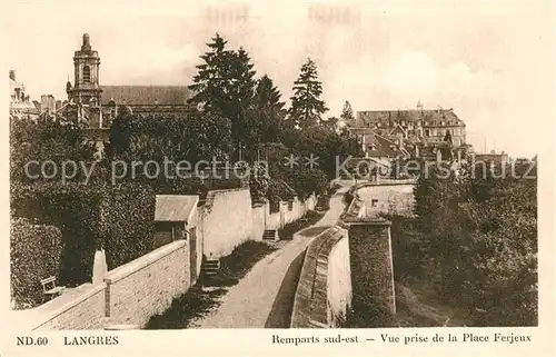 AK / Ansichtskarte Langres Remparts sud est Langres
