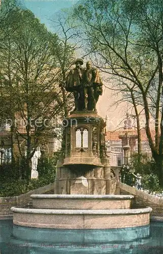AK / Ansichtskarte Bruxelles_Bruessel Statue des Comtes d`Egmont Bruxelles_Bruessel