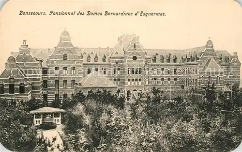 AK / Ansichtskarte Bonsecours_Belgien Pensionat des Dames Bernadines d`Esquermes Bonsecours Belgien