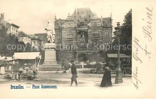 AK / Ansichtskarte Bruxelles_Bruessel Place Anneessens Bruxelles_Bruessel