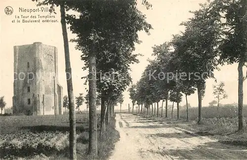 AK / Ansichtskarte Nieuport Ville Tour des Templiers Nieuport Ville