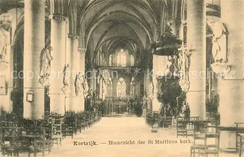 AK / Ansichtskarte Kortrijk_West Vlaanderen St. Martinus Kerk Kortrijk_West Vlaanderen