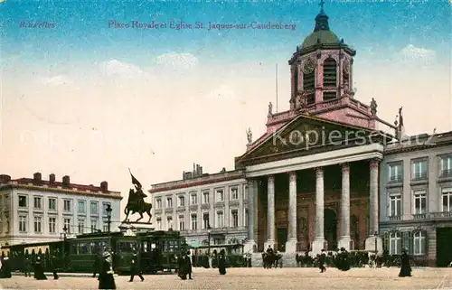 AK / Ansichtskarte Bruxelles_Bruessel Koenigsplatz Bruxelles_Bruessel