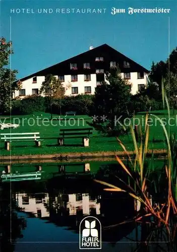 AK / Ansichtskarte Schoenheide_Erzgebirge Hotel Restaurant Zum Forstmeister Schoenheide Erzgebirge