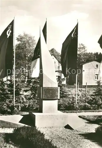 AK / Ansichtskarte Rautenkranz_Vogtland Geburtsort des 1. Kosmonauten der DDR Oberst Jaehn Rautenkranz_Vogtland