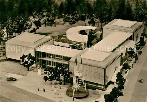 AK / Ansichtskarte Bruxelles_Bruessel Exposition Pavillon Tchecoslovaque vue aerienne Bruxelles_Bruessel