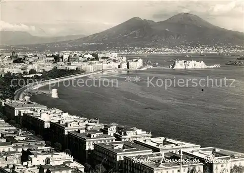 AK / Ansichtskarte Napoli_Neapel Panorama da Villanova Vulkan Vesuv Napoli Neapel