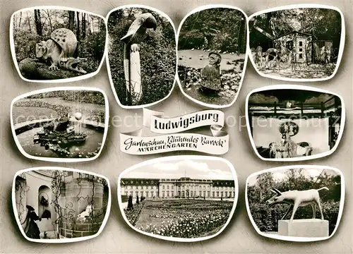 AK / Ansichtskarte Ludwigsburg_Wuerttemberg Maerchengarten Ludwigsburg Wuerttemberg