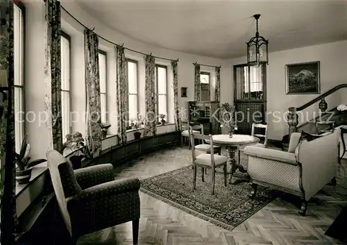 AK / Ansichtskarte Berchtesgaden Hotel Krone Hotelhalle Berchtesgaden