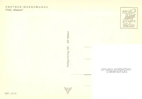 AK / Ansichtskarte Warnemuende_Ostseebad Hotel Neptun Strand Promenade Warnemuende_Ostseebad