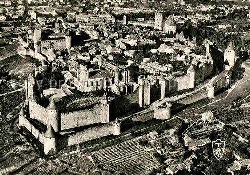 AK / Ansichtskarte Carcassonne Cite de Carcassone vue aerienne Carcassonne