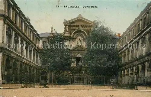 AK / Ansichtskarte Bruxelles_Bruessel Universitaet Bruxelles_Bruessel