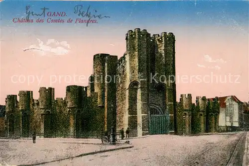 AK / Ansichtskarte Gand_Belgien Chateau des Comtes de Flandres Gand Belgien