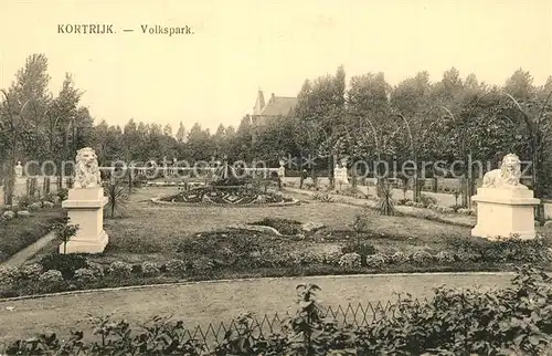 AK / Ansichtskarte Kortrijk_West Vlaanderen Volkspark Kortrijk_West Vlaanderen