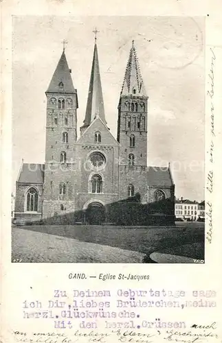 AK / Ansichtskarte Gand_Belgien Eglise St. Jacques Gand Belgien