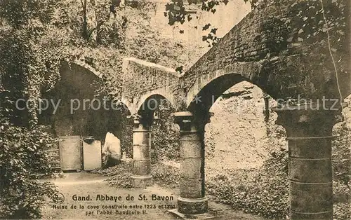 AK / Ansichtskarte Gand_Belgien Abbaye de St. Bavon Gand Belgien