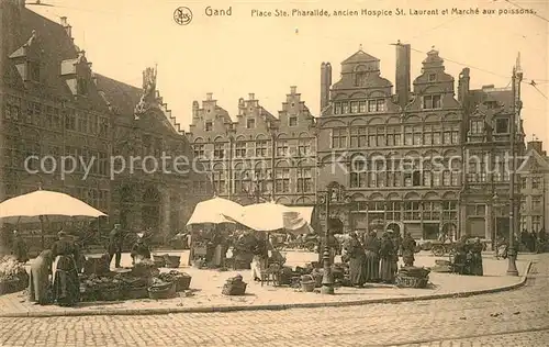 AK / Ansichtskarte Gand_Belgien Place St. Pharailde Markt Gand Belgien