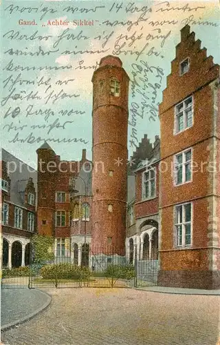 AK / Ansichtskarte Gand_Belgien Achter Sikkel Gand Belgien