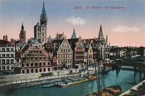AK / Ansichtskarte Gand_Belgien Maison des Baterliere Gand Belgien