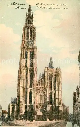 AK / Ansichtskarte Antwerpen_Anvers Hoofkerk Antwerpen Anvers