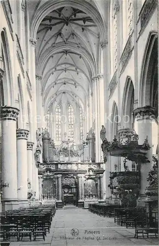 AK / Ansichtskarte Anvers_Antwerpen Eglise intern Anvers Antwerpen