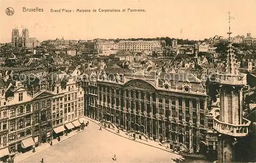 AK / Ansichtskarte Bruxelles_Bruessel Grand Place Maisons de Corpotations Bruxelles_Bruessel