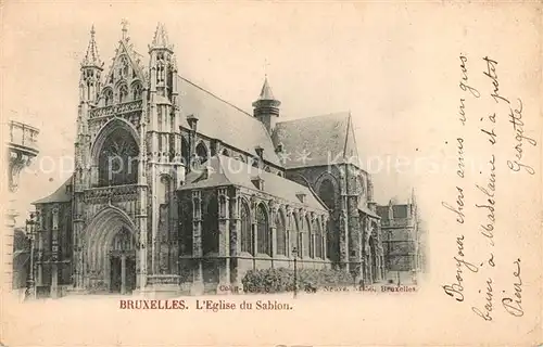 AK / Ansichtskarte Bruxelles_Bruessel Eglise du Sablon Bruxelles_Bruessel
