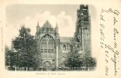 AK / Ansichtskarte Bruxelles_Bruessel Cathedrale de Saint Sauveur Bruxelles_Bruessel