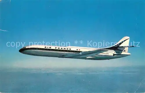 AK / Ansichtskarte Flugzeuge_Zivil Air France Caravelle  