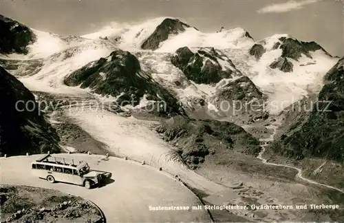 AK / Ansichtskarte Gletscher Steingletscher Sustenstrasse Gwaechtenhorn Tierberge 