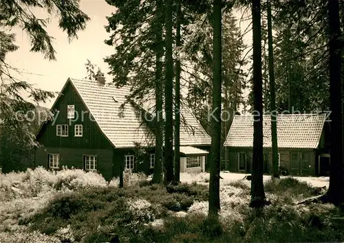 AK / Ansichtskarte Braunlage MTV Goslar Waldhuette im Nationalpark Harz Braunlage