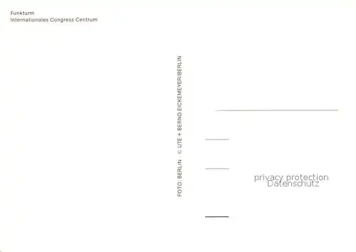 AK / Ansichtskarte Berlin Funkturm Internationales Kongresszentrum Berlin