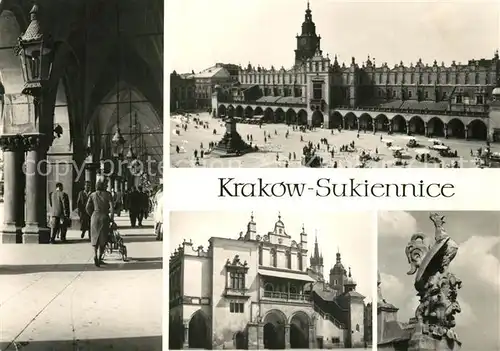 AK / Ansichtskarte Krakow_Krakau Sukiennice Arkady Loggia Padovana Tuchhallen Arkaden Krakow Krakau