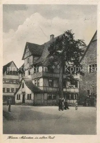 AK / Ansichtskarte Hann._Muenden in alter Zeit Hann. Muenden