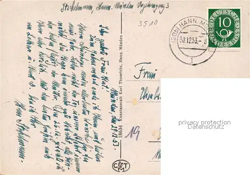 AK / Ansichtskarte Hann._Muenden in alter Zeit Hann. Muenden