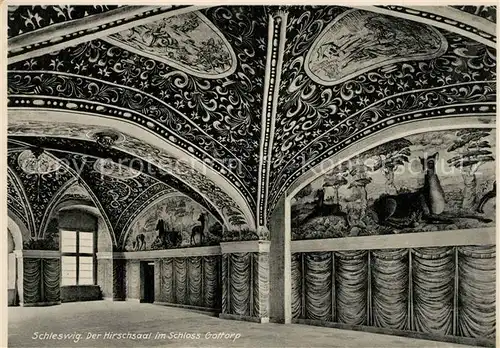 AK / Ansichtskarte Schleswig_Holstein Hirschsaal im Schloss Gottorp Schleswig_Holstein
