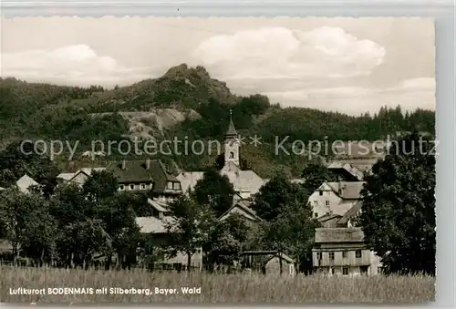 AK / Ansichtskarte Bodenmais Ortsansicht mit Kirche Silberberg Luftkurort Bayerischer Wald Bodenmais
