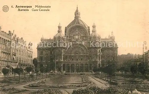 AK / Ansichtskarte Anvers_Antwerpen Gare Centrale Hauptbahnhof Anvers Antwerpen