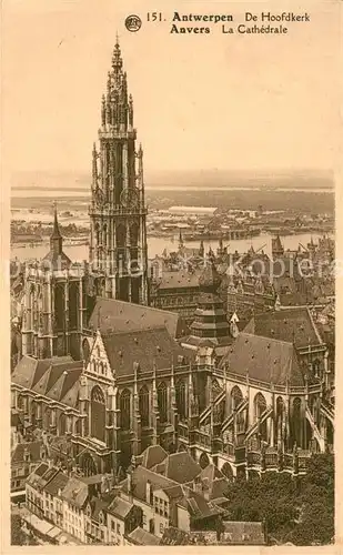 AK / Ansichtskarte Anvers_Antwerpen La Cathedrale Kathedrale Anvers Antwerpen