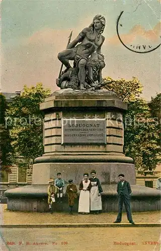 AK / Ansichtskarte Anvers_Antwerpen Boduognat Monument Anvers Antwerpen