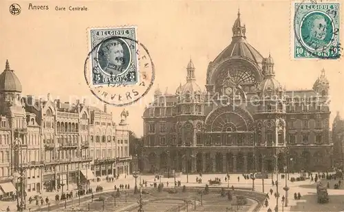 AK / Ansichtskarte Anvers_Antwerpen Gare Centrale Hauptbahnhof Anvers Antwerpen